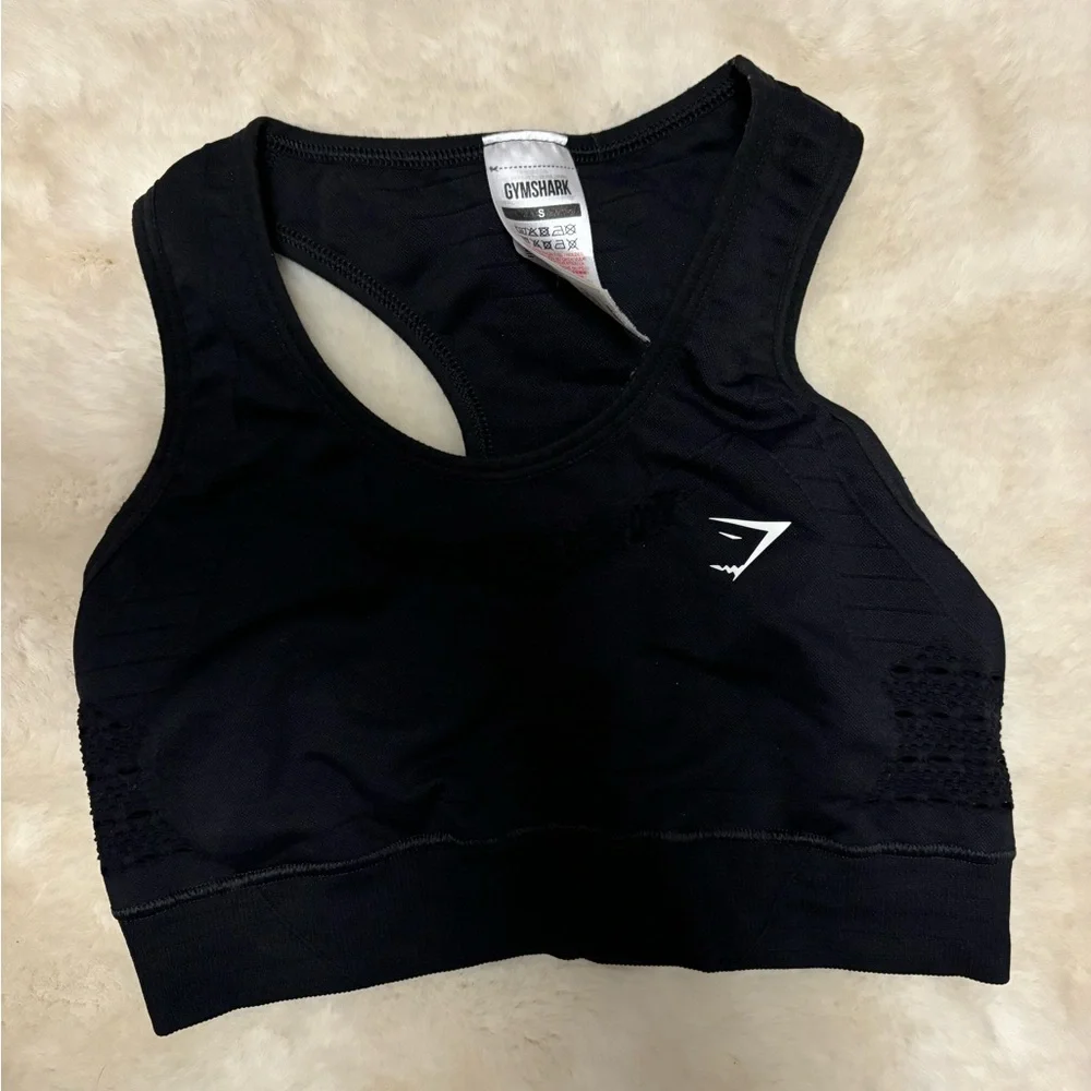 Gymhsark, Energy Seamless Sports Bra - Black S - Picture 4 of 5